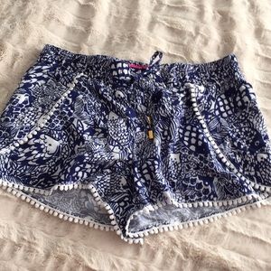 Lilly Pulitzer for Target navy patterned shorts
